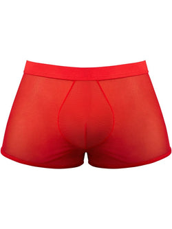 Male Power Men's Underwear 145-307 Mesh 2 Mini Short Trunks Color Red thumbnail 4