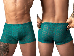 Male Power Men's Underwear 150-305 Ripple Pouch Short Trunks Color Teal thumbnail 1