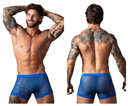 Male Power Men's Underwear 152-11C Fishnet 2 Pouch Short Color Royal thumbnail 1
