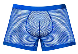 Male Power Men's Underwear 152-11C Fishnet 2 Pouch Short Color Royal thumbnail 4