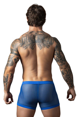 Male Power Men's Underwear 152-11C Fishnet 2 Pouch Short Color Royal thumbnail 3