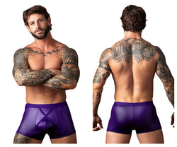 Male Power Men's Underwear 152-302 Eggplant Crossover Short Color Plum thumbnail 1