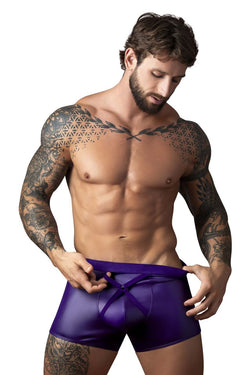 Male Power Men's Underwear 152-302 Eggplant Crossover Short Color Plum thumbnail 4