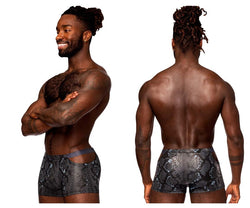 Male Power Men's Underwear 153-282 S-naked Pouch Short Color Black-Blue thumbnail 1
