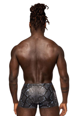 Male Power Men's Underwear 153-282 S-naked Pouch Short Color Black-Blue thumbnail 3