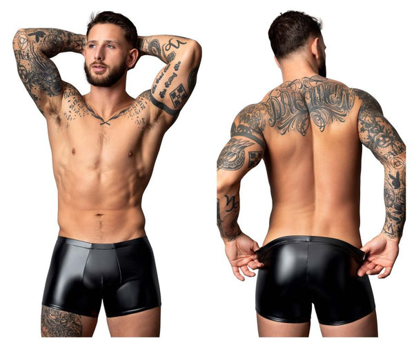 Male Power Men's Underwear 153-301 Liquid Onyx 2.0 Pouch Short Color Black
