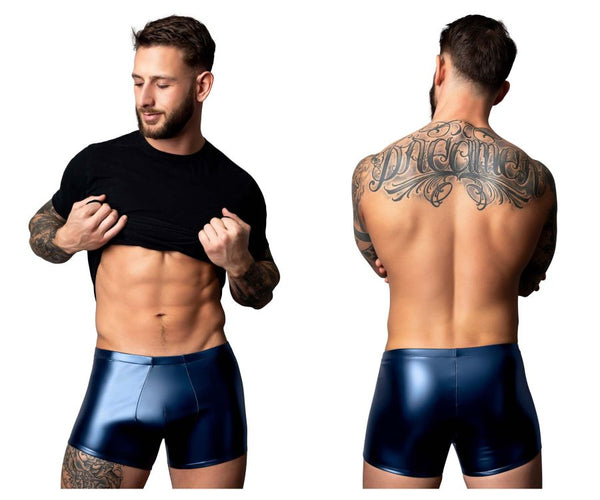 Male Power Men's Underwear 153-301 Liquid Onyx 2.0 Pouch Short Color Blue