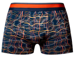 Male Power Men's Underwear 160-299 Soo Cumfy Boxer Brief Color Navy-Orange thumbnail 4