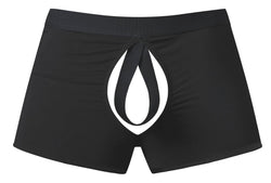 Male Power Men's Underwear 162-304 Open Ended Moonshine Short Open Front Elastic Cock Ring Color Black thumbnail 4