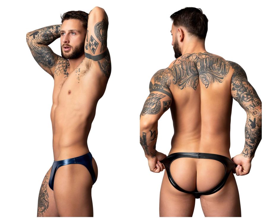 Male Power Men's Underwear 300-301 Liquid Onyx 2.0 Moonshine Color Black