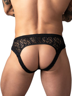 Male Power Men's Underwear 330-305 Ripple Moon Jockstrap Color Black thumbnail 3