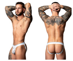 Male Power Men's Underwear 349-299 Soo Cumfy Jock Color White-Black thumbnail 1