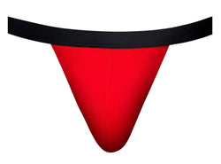 Male Power Men's Underwear 349-300 Hot Mesh Jock Color Black-Red thumbnail 4