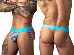 Male Power Men's Underwear 349-306 So Comfy Gingham Jock in Gingham Print Color Gingham Print thumbnail 1