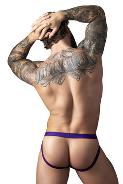 Male Power Men's Underwear 350-302 Eggplant Crossover Jock Color Plum thumbnail 3