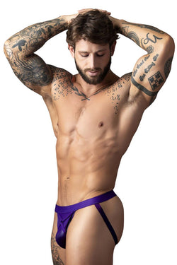 Male Power Men's Underwear 350-302 Eggplant Crossover Jock Color Plum thumbnail 4