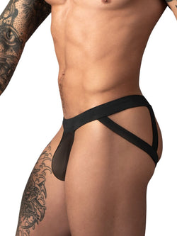 Male Power Men's Underwear 352-307 Mesh 2 Strappy Ring Jockstrap Color Black thumbnail 2