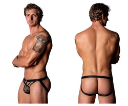 Male Power Men's Underwear 386-291 Love Star Jock with Ring Color Black thumbnail 1