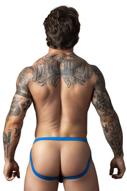 Male Power Men's Underwear 388-11C Fishnet 2 Jockstrap Color Royal thumbnail 3