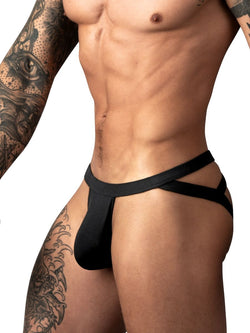 Male Power Men's Underwear 394-308 Eco Cozy Jockstrap Color Black thumbnail 2