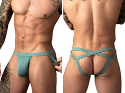 Male Power Men's Underwear 394-308 Eco Cozy Jockstrap Color Green thumbnail 1