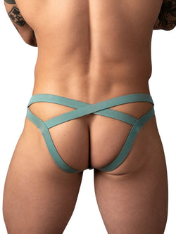 Male Power Men's Underwear 394-308 Eco Cozy Jockstrap Color Green thumbnail 3