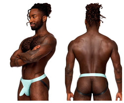 Male Power Men's Underwear 399-281 Easy Breezy Jock Sleeve Color Aqua thumbnail 1