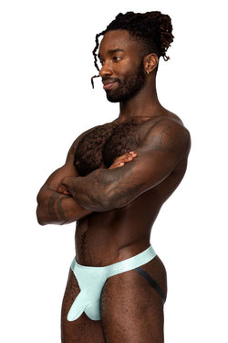 Male Power Men's Underwear 399-281 Easy Breezy Jock Sleeve Color Aqua thumbnail 2