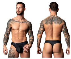 Male Power Men's Underwear 410-298 Oh Snap Snap off Thong Color Black thumbnail 1