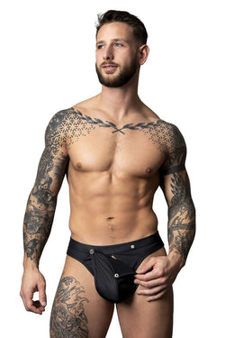 Male Power Men's Underwear 410-298 Oh Snap Snap off Thong Color Black thumbnail 2