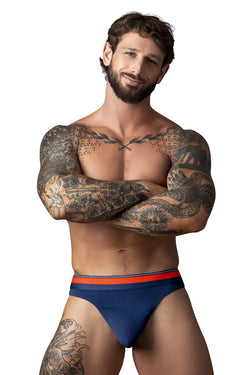 Male Power Men's Underwear 412-299 Soo Cumfy Thongs Color Navy thumbnail 2