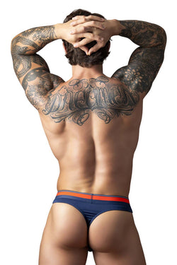 Male Power Men's Underwear 412-299 Soo Cumfy Thongs Color Navy thumbnail 3