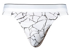Male Power Men's Underwear 412-299 Soo Cumfy Thong Color White-Black thumbnail 4