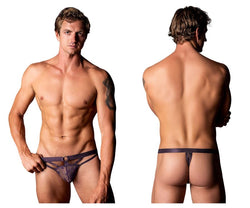 Male Power Men's Underwear 416-291 Love Star Thong with Ring Color Purple thumbnail 1