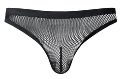 Male Power Men's Underwear 441-11C Fishnet 2 Bong Thong Color Black thumbnail 4