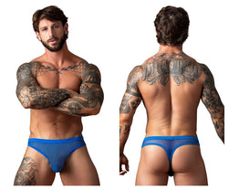 Male Power Men's Underwear 441-11C Fishnet 2 Bong Thong Color Royal thumbnail 1