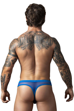 Male Power Men's Underwear 441-11C Fishnet 2 Bong Thong Color Royal thumbnail 3