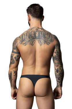 Male Power Men's Underwear 442-300 Hot Mesh Bong Thong Color Black-Red thumbnail 3