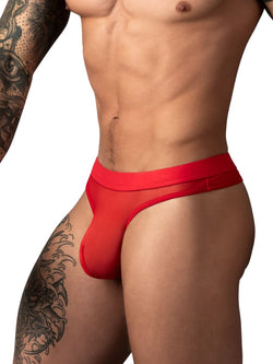 Male Power Men's Underwear 442-307 Mesh 2 Bong Thong Color Red thumbnail 2