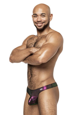 Male Power Men's Underwear 443-277 Hocus Pocus Uplift Bong Thong Color Purple thumbnail 2