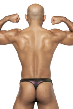 Male Power Men's Underwear 443-277 Hocus Pocus Uplift Bong Thong Color Purple thumbnail 3