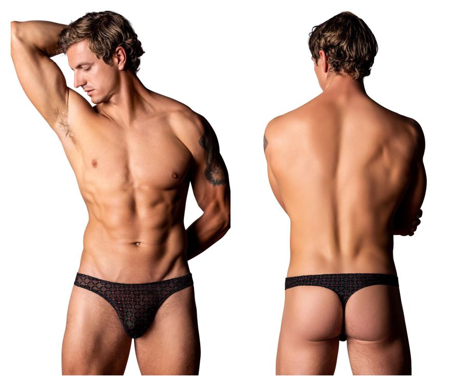 Male Power Men's Underwear 443-296 Widow Maker Classic Thong Color Black