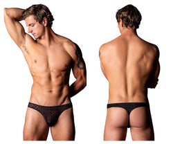 Male Power Men's Underwear 443-296 Widow Maker Classic Thong Color Black thumbnail 1