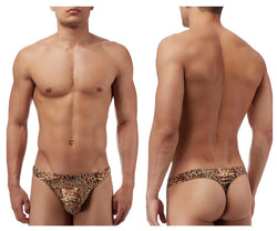 Male Power Men's Underwear 444030 Animal Wonder Thong Color Brown thumbnail 1