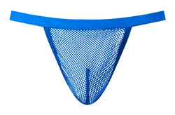 Male Power Men's Underwear 449-11C Fishnet 2 G-String Color Royal thumbnail 4