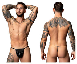 Male Power Men's Underwear 450-301 Liquid Onyx 2.0 G-String Color Black thumbnail 1