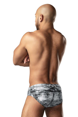 Male Power Men's Underwear 486-286 Dirty Denim Bikini Color Denim Print thumbnail 4