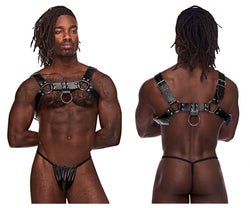 Male Power Men's Underwear 590-266 Leather Aries Harness Color Black thumbnail 1