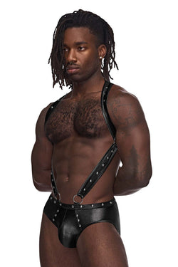 Male Power Men's Underwear PAK-154 Fetish Uranus Jockstrap Color Black thumbnail 4