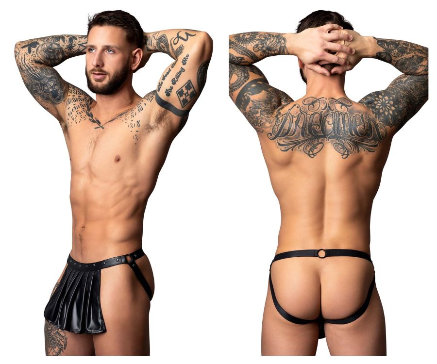 Male Power Men's Underwear PAK-158 Fetish Spartacus Color Black